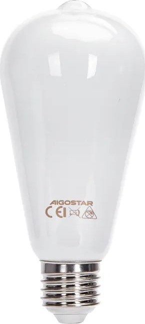 Aigostar Żarówka LED Filament Mlecznobiały ST64 E27 8W Żarówka LED Filament Mlecznobiały ST64 E27 8W