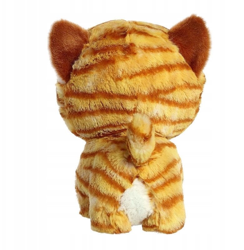 LeanToys Pluszowa maskotka / przytulanka rudy pręgowany kot 17 cm