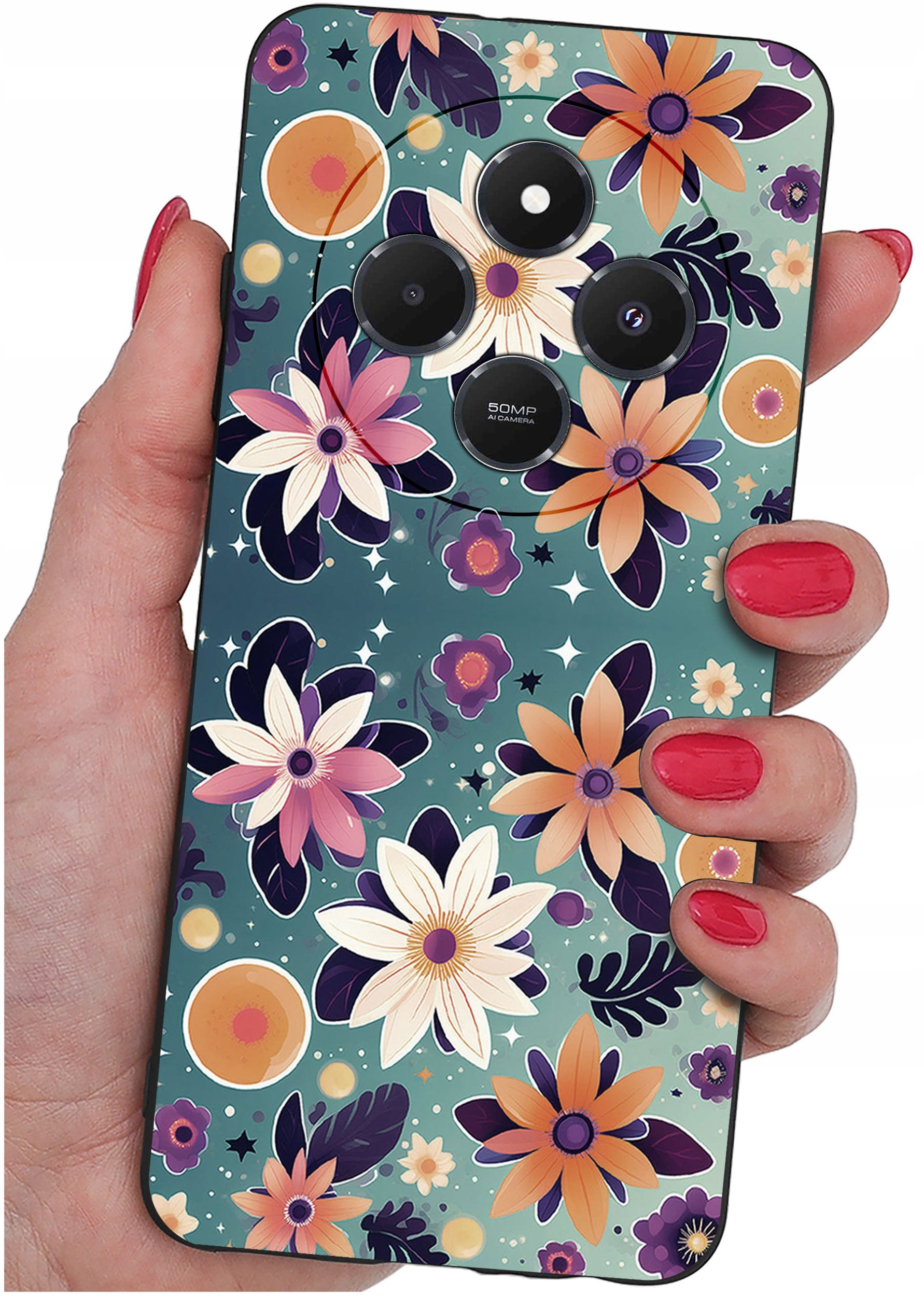 Etui do Xiaomi Redmi 14C WZORY |SILIKONOWE MATT CASE + SZKŁO 9H