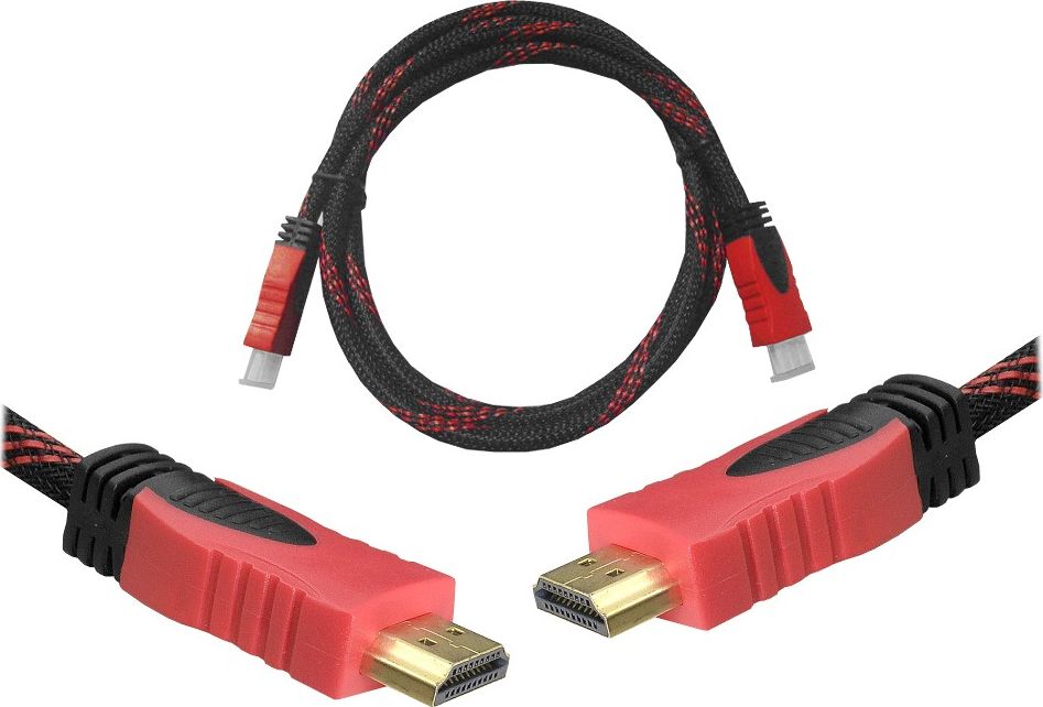Kabel Lexton Kabel HDMI-HDMI 1,5m czerwony v1.4 blis - RTV002754