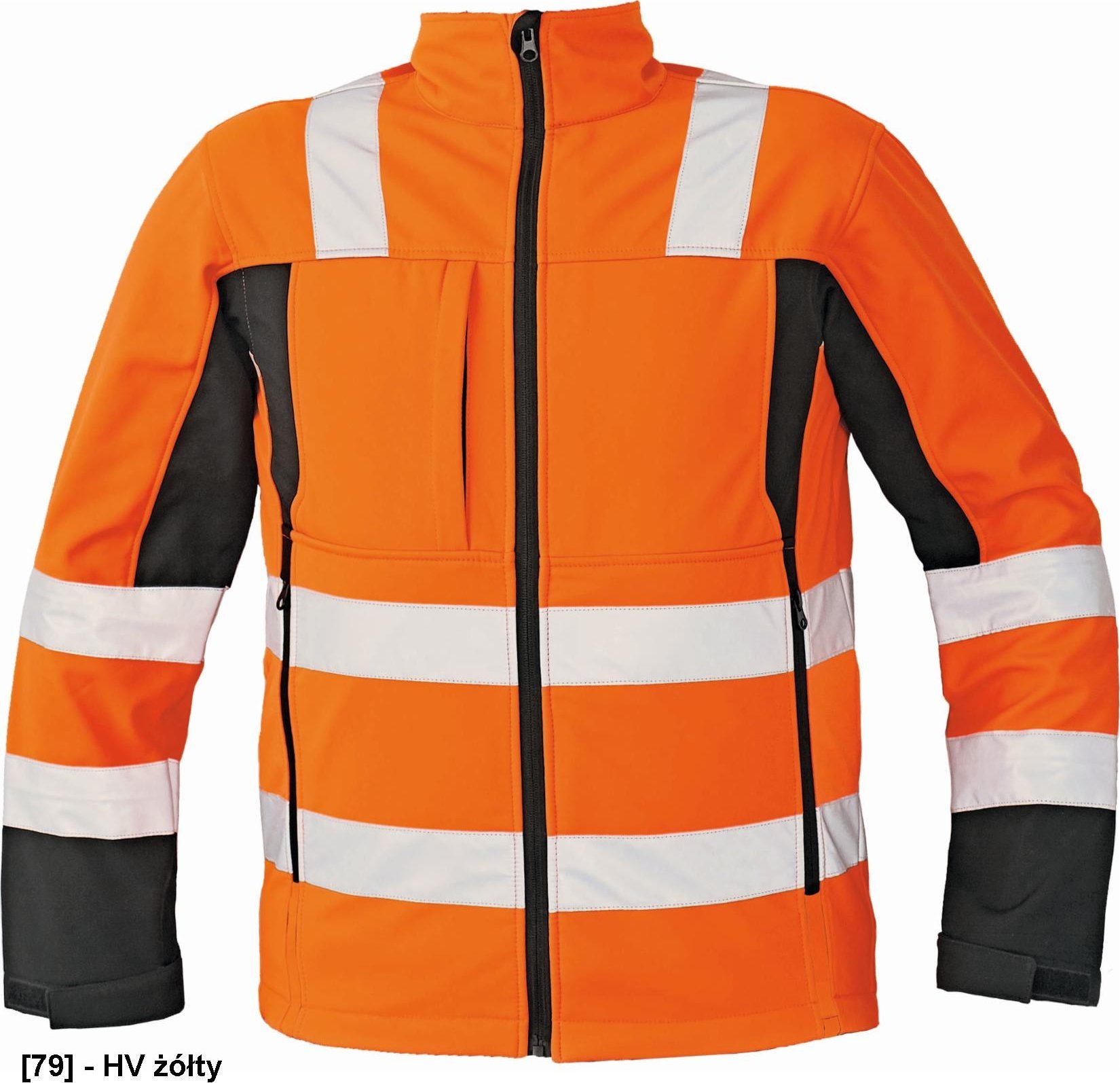 CERVA MALTON - softshellowa kurtka zimowa, odblaskowe taśmy, rozm. S-3XL, - HV żółty L