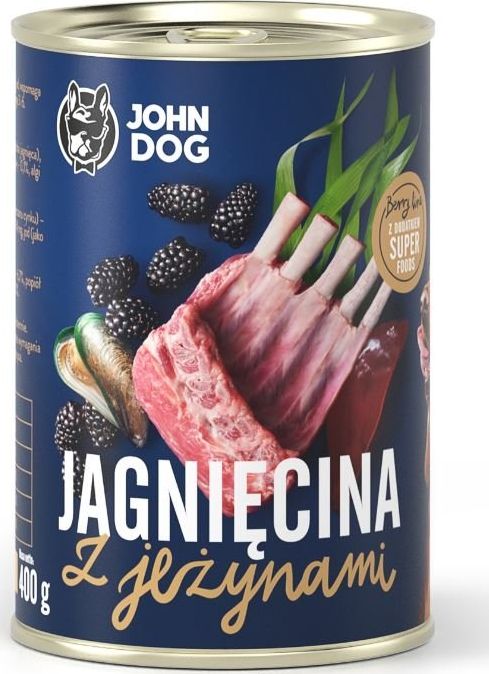 John Dog John Dog Berry adult jagnięcina z jeżynami 400g