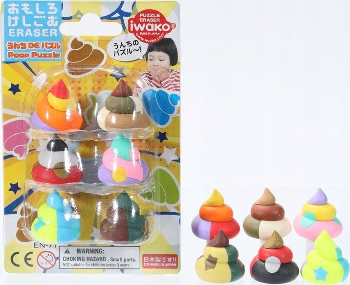 Zestaw gumki do ścierania puzzle Unchi Puzzle