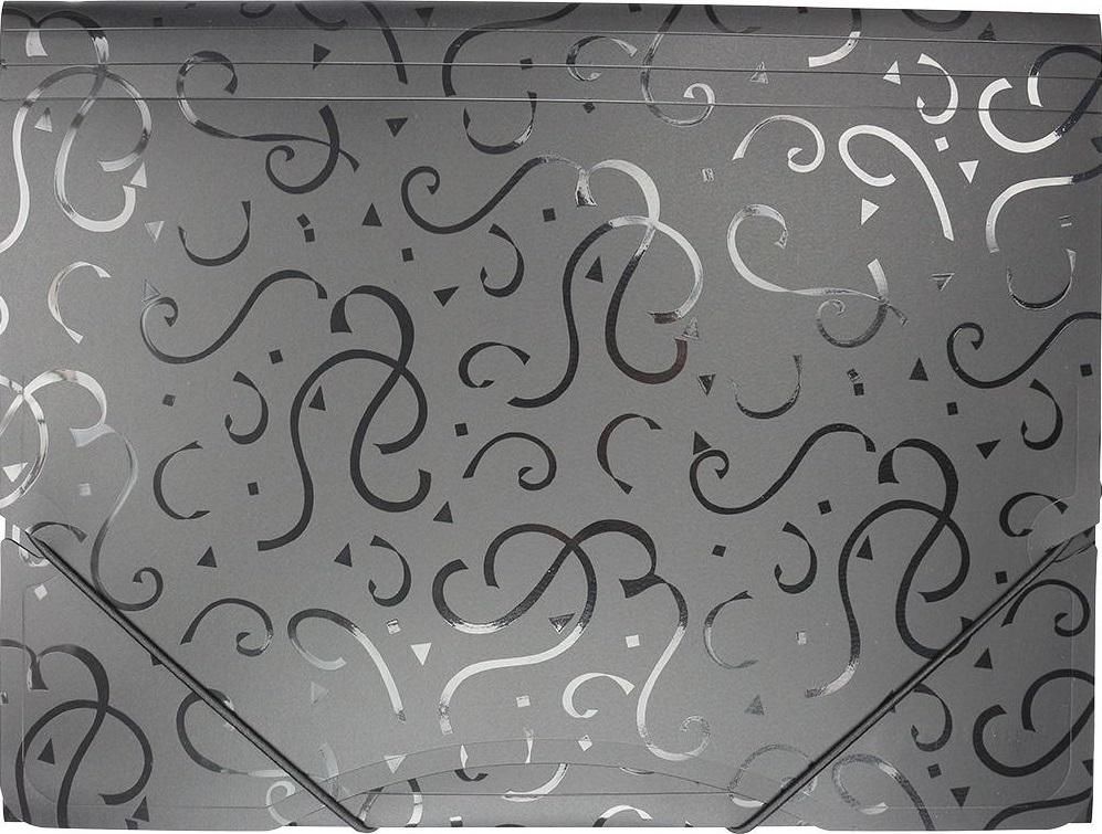 Titanum Teczka A4 z gumką wzory czarna