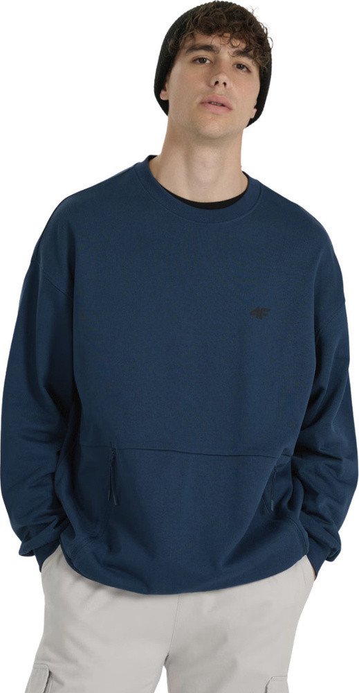 Bluza męska 4F M1924 niebieska 4FWAW25TSWSM1924 32S L