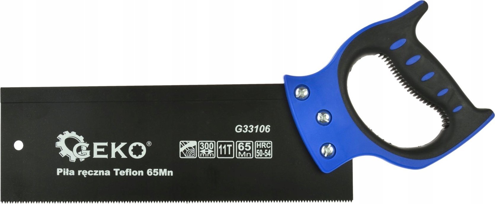 Geko Piła ręczna Teflonowa z korytkiem 65Mn (24)
