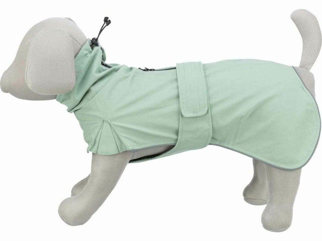 Płaszcz przeciwdeszczowy dla psa Trixie Dubln Kolor Zielony S 40 cm