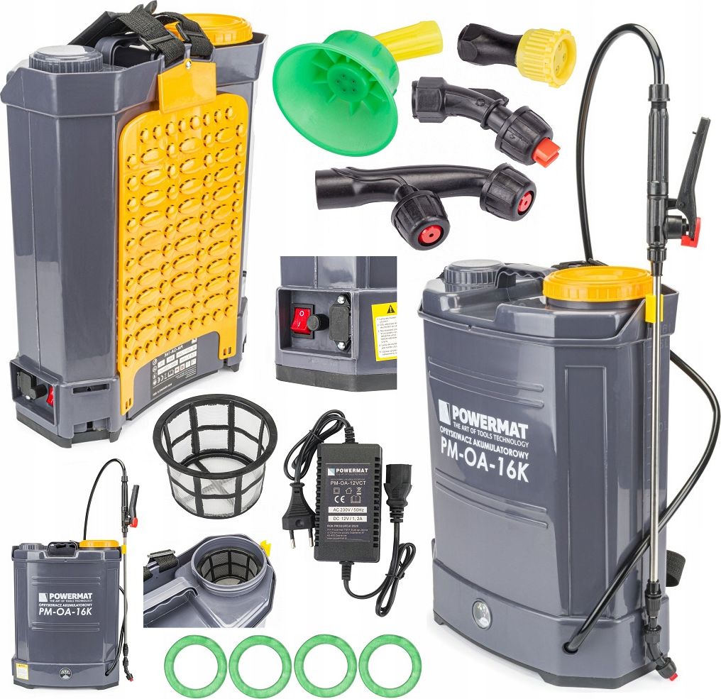 Powermat OPRYSKIWACZ AKUMULATOROWY PLECAKOWY CIŚNIENIOWY 16