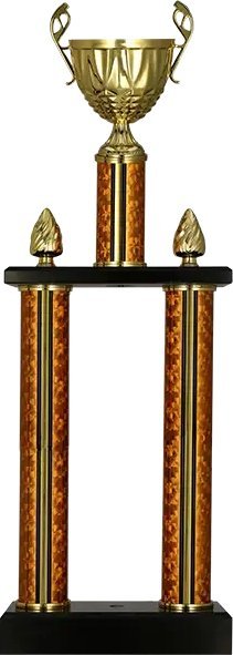 Victoria Sport Puchar metalowy kolumnowy złoty