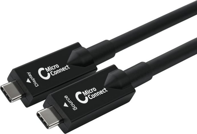 Kabel USB MicroConnect USB-C - USB-C 15 m Czarny (USB3.2CC15OP)