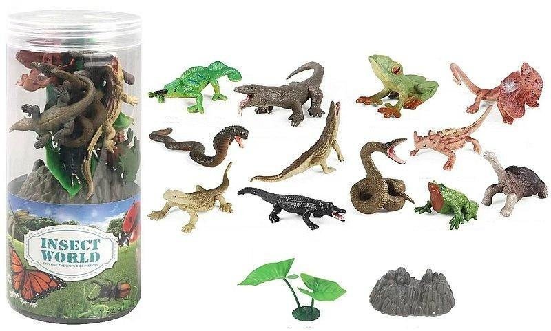 Zestaw 14 gadów w tubie