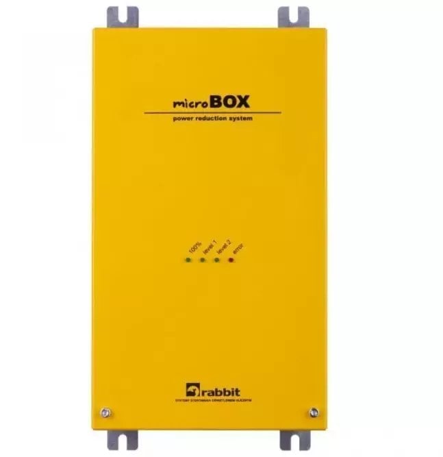 Reduktor mocy microBOX25 25A 165x330x165mm moc do 5,5 kVA/1f 17 kVA/3f IP20 montaż w szafie RABB7012G5W8