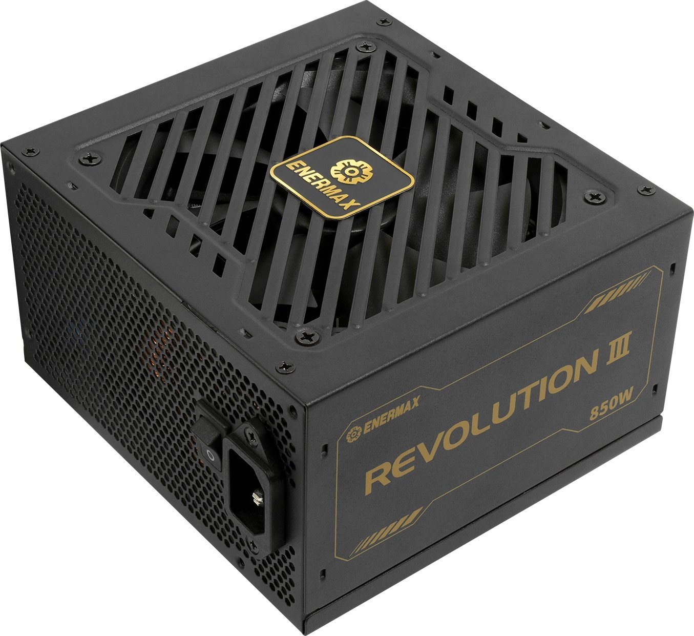 ENERMAX REVOLUTION III 850 Watt vollmodulares ATX 3.1-Netzteil PCIe 5.1 80 PLUS Gold 120mm FDB-L�fter 105C jap. Caps 7Jahre Garantie