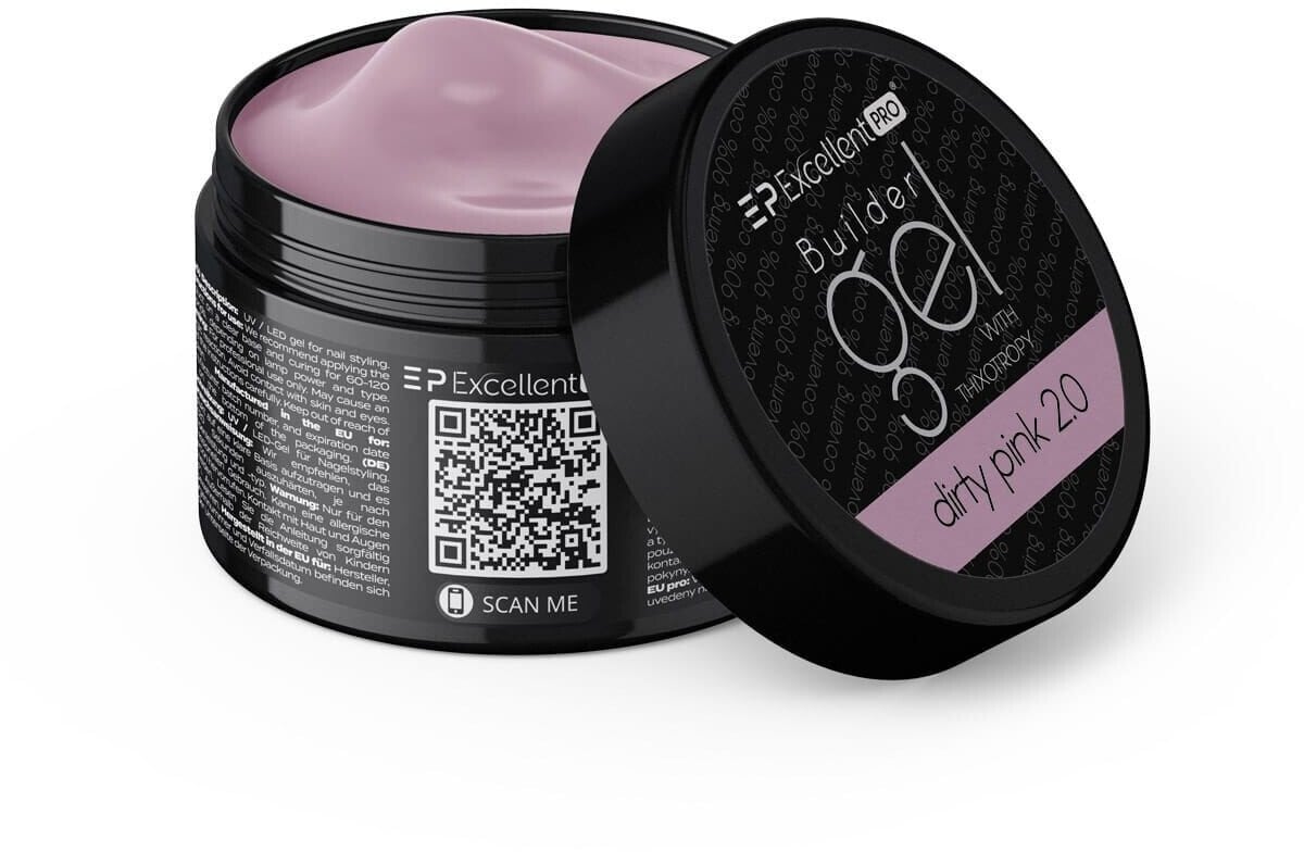 Excellent PRO Builder Gel With Thixotropy żel budujący Dirty Pink 2.0 15g