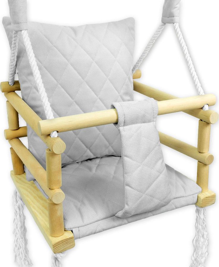 Huśtawka Elior Szara huśtawka rosnąca dla dzieci - Lajra