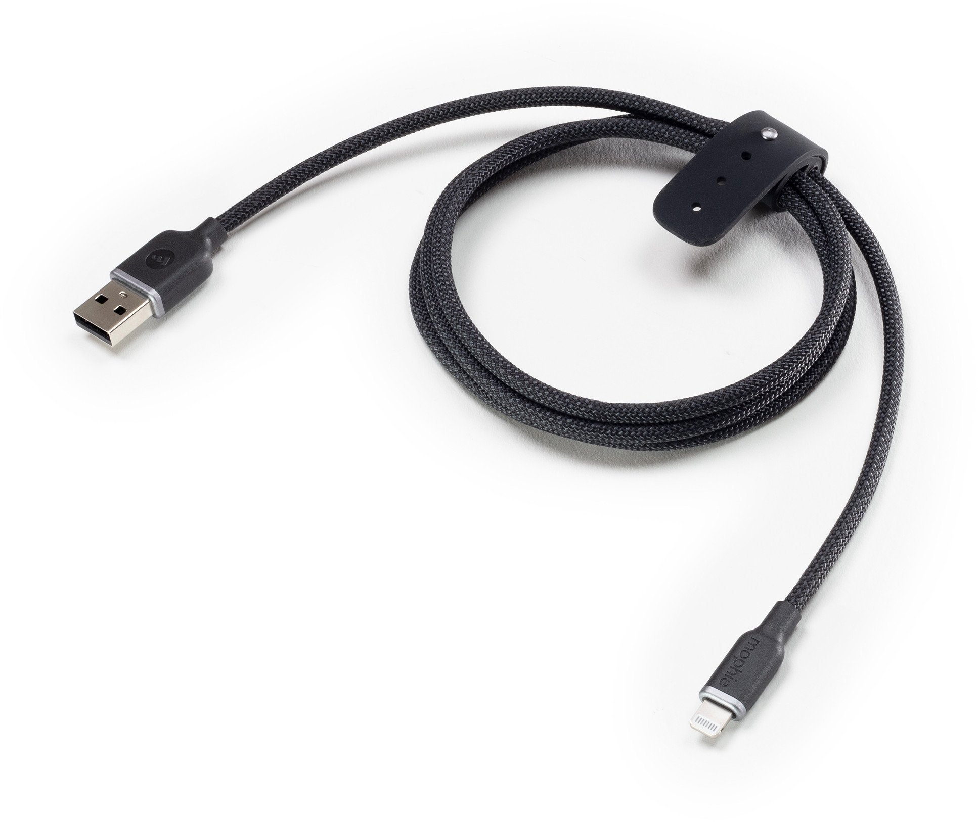 Kabel USB Mophie USB-A - Lightning 2 m Czarny (409912823)