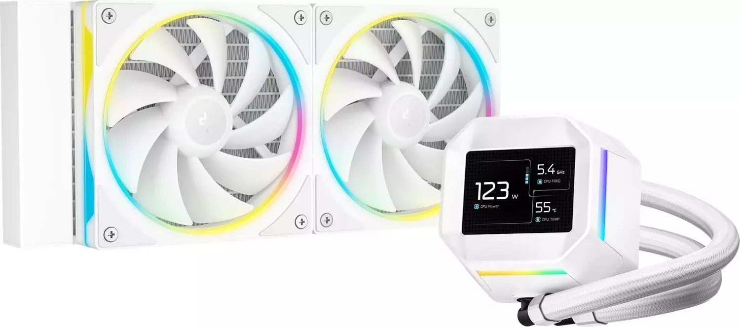 Chłodzenie wodne Deepcool LM240 WH (R-LM240-WHDMMC-1)