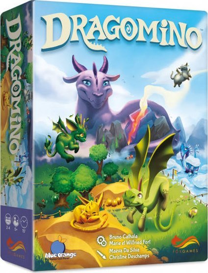 FoxGames DRAGOMINO gra planszowa roku SPIEL DES JAHRES smoki dla dzieci i dorosłych