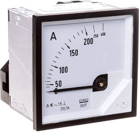 Lumel Amperomierz analogowy tablicowy 200/400A do przekładnika 200/5A 72x72mm IP50 C3 K=90 st. (EA17N F41800000000)