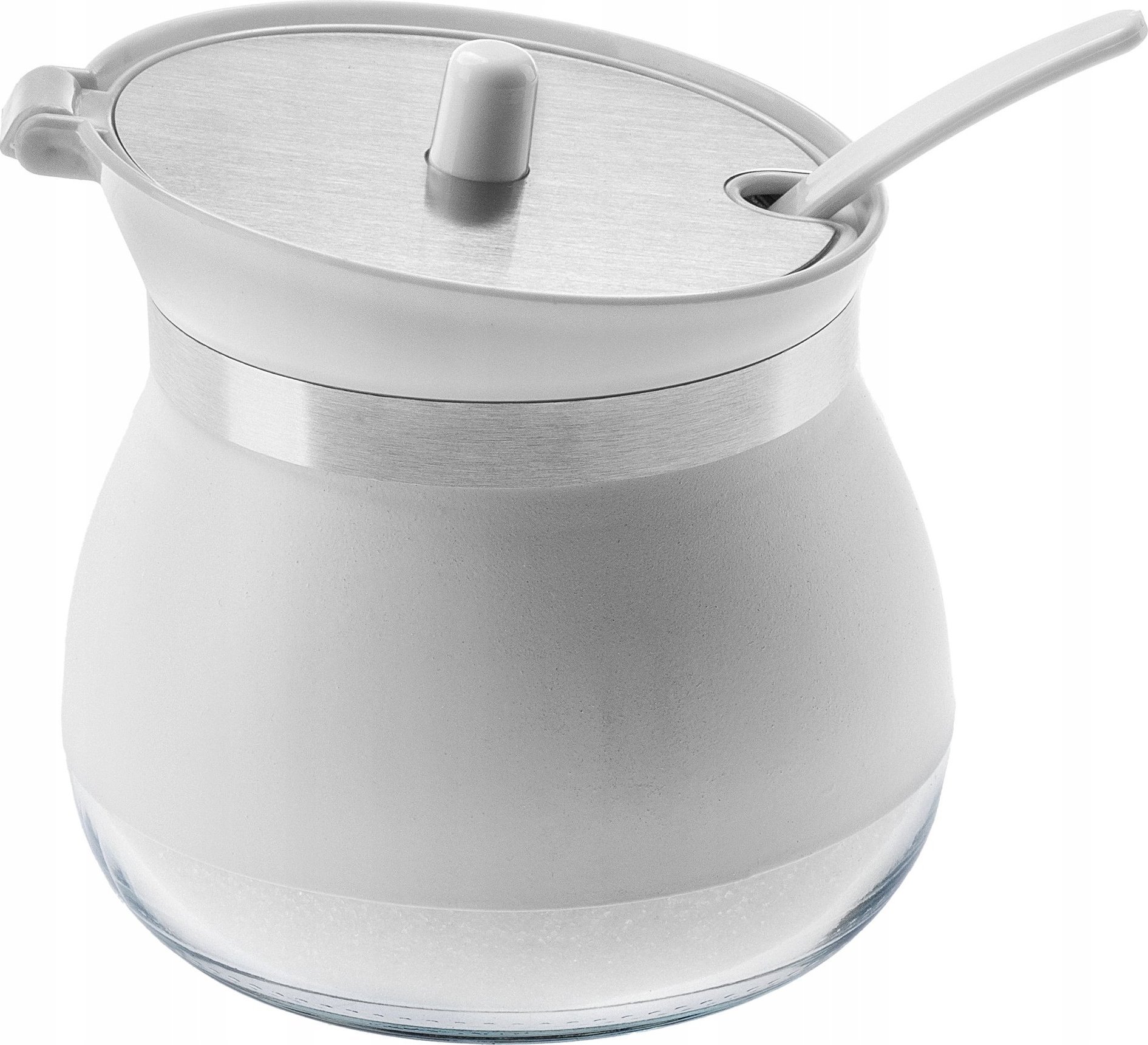 Kadax Cukiernica Cukierniczka Z Łyżeczką Pokrywką Biała