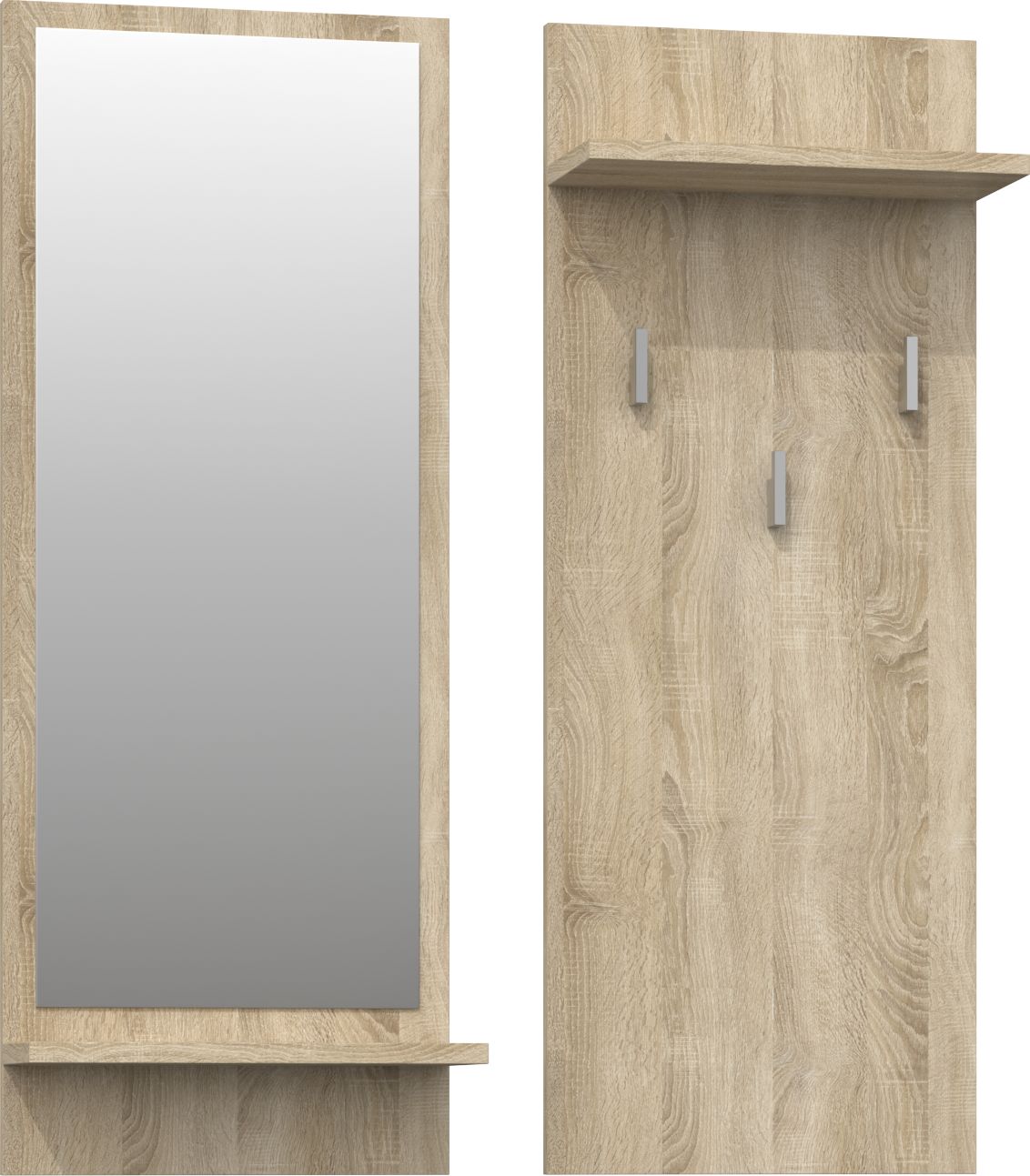 Topeshop WIESZAK UBRANIA RIVA LUSTRO KORYTARZ DĄB SONOMA (RIVA WIESZAK SONOMA)