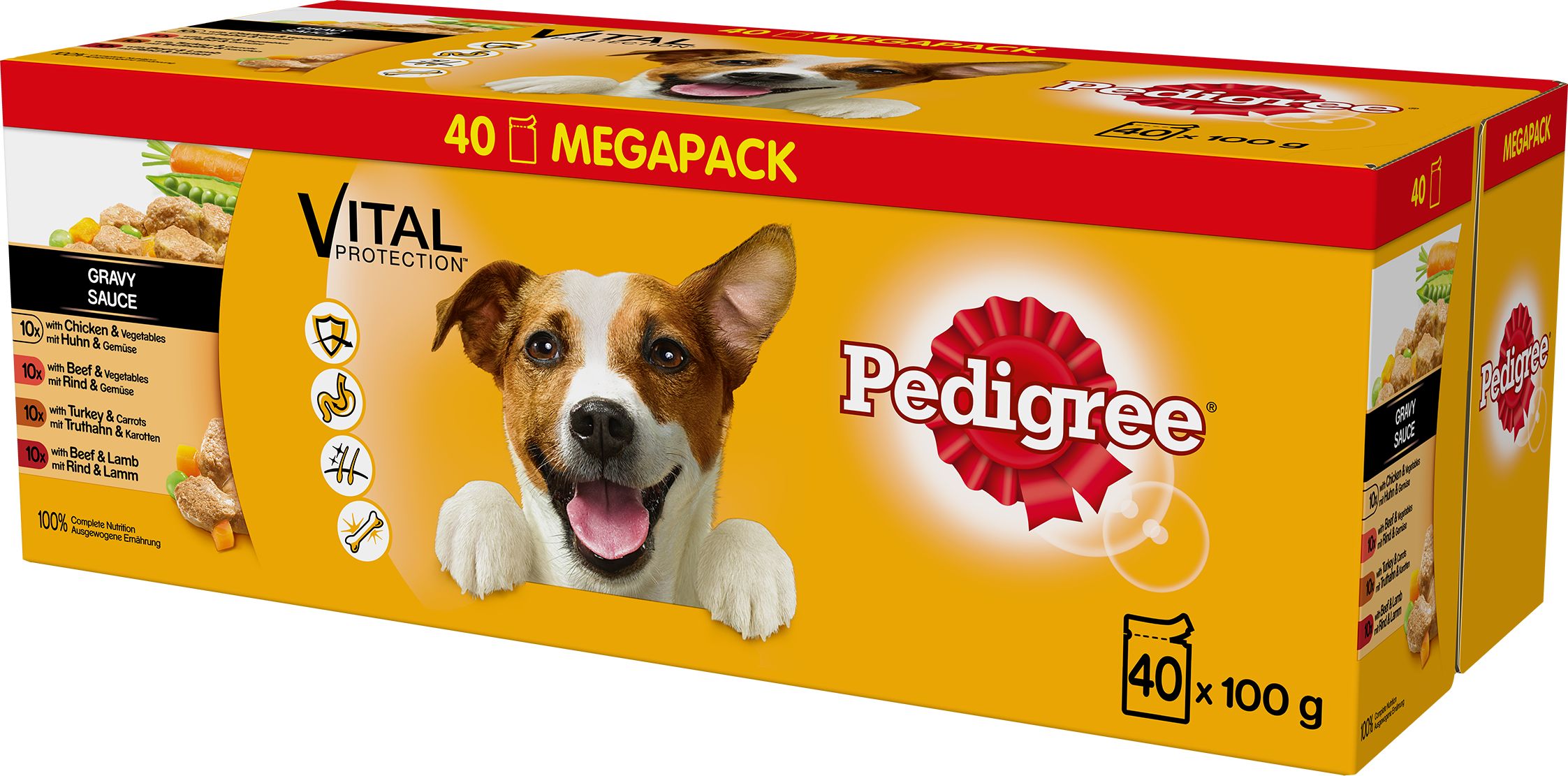Pedigree PEDIGREE Adult saszetka sos 40x100g Mix Smaków