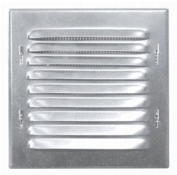 Kratka metalowa z siatką 165x165mm chrom WX1CHR