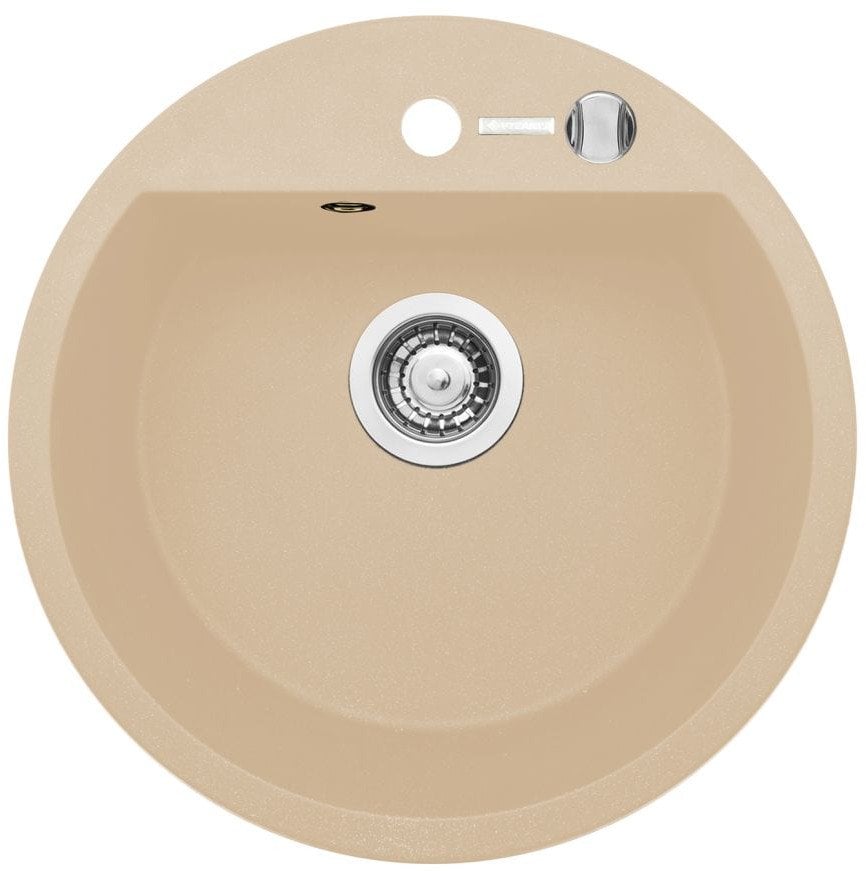 Pyramis Zlew. MIDO (fi51) 1B - beż piaskowy + bateria Silvio