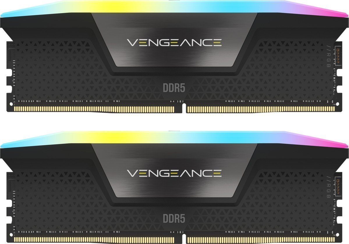 Pamięć Corsair Vengeance RGB, DDR5, 96 GB, 6600MHz, CL32 (CMH96GX5M2B6600C32)