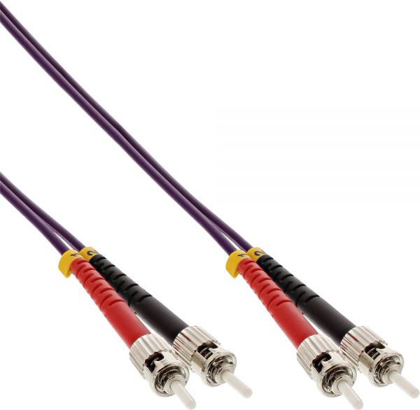 InLine Patchcord światłowodowy ST/ST, 50/125µm, OM4 5m (81505P)