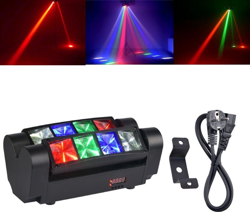 Lampa studyjna LIGHT4ME Spider MKII Turbo efekt świetlny led 8x3W