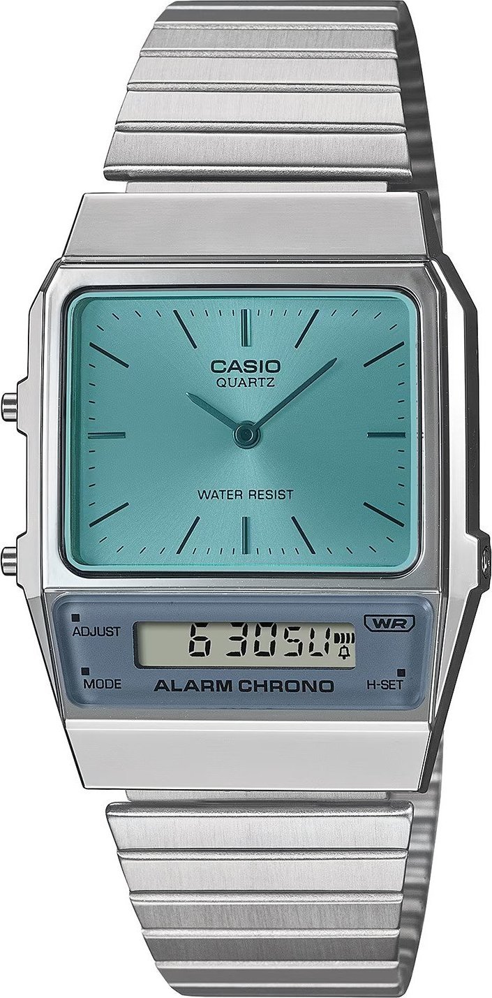 Zegarek Casio Zegarek męski Casio AQ-800EC-2AEF srebrny
