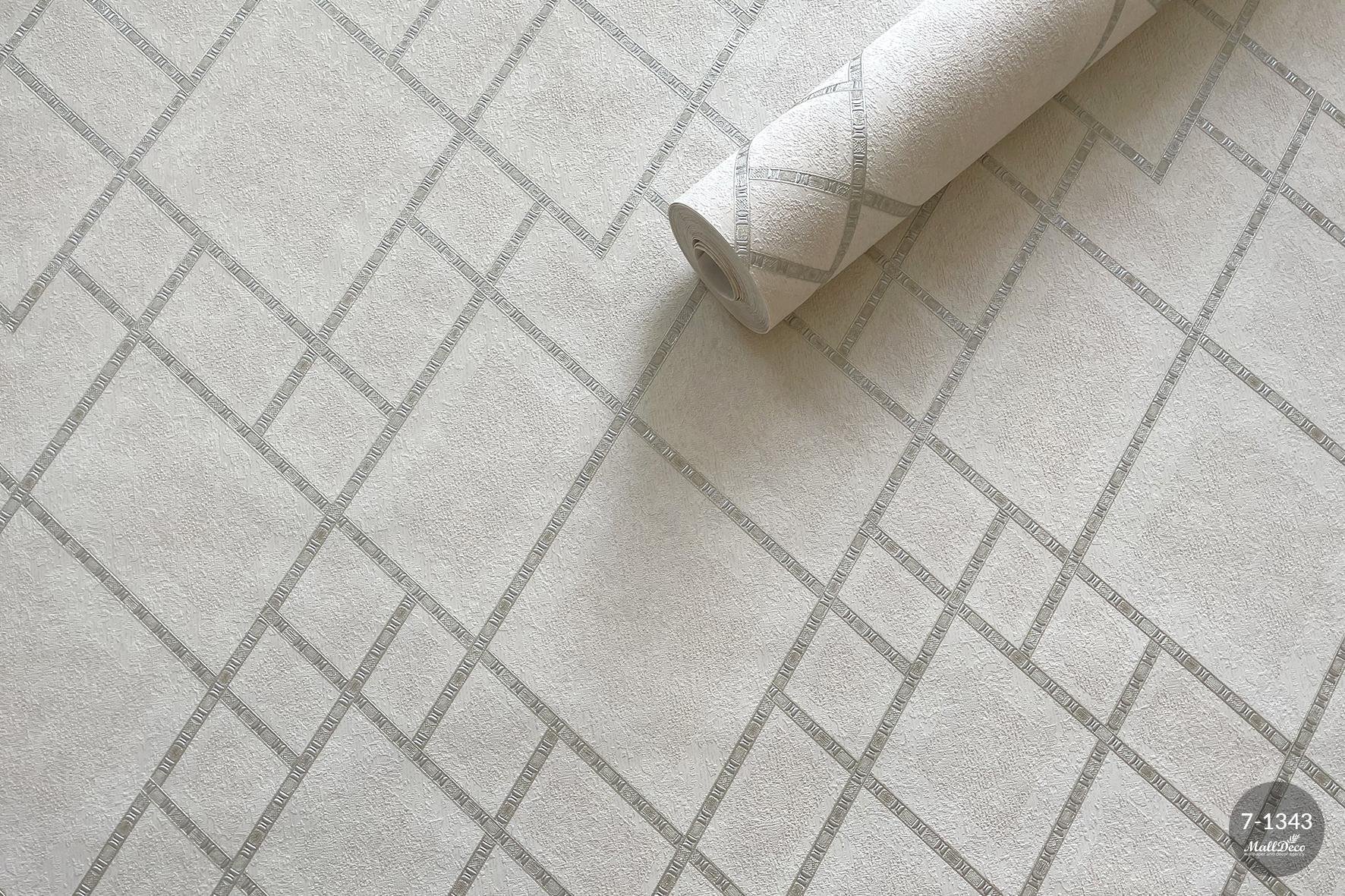 MallDeco TAPETA WINYLOWA MODEL FLAVIO ZŁOTY BEŻ JASNY