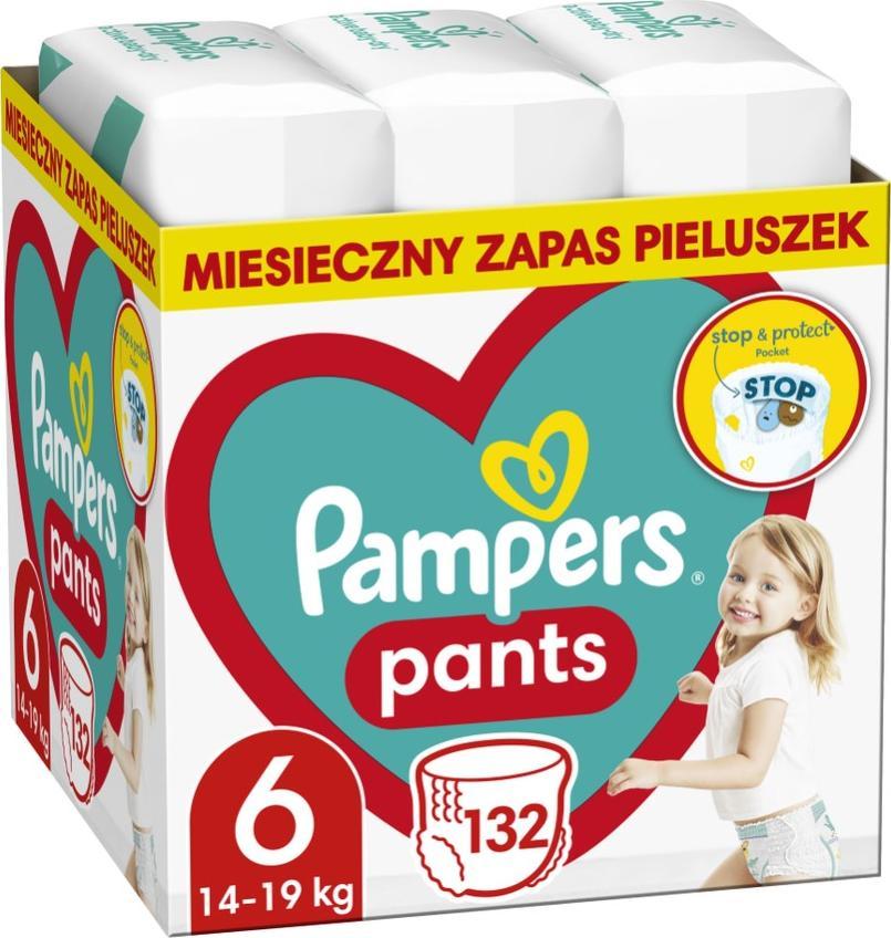 Pampers Pieluchomajtki Pants 6, 14-19 kg, 132 szt.
