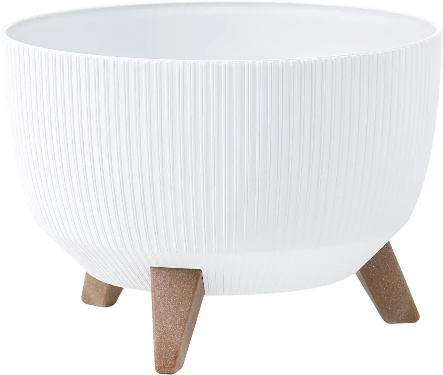 4Living Gėlių vazonas "Roma Line" su kojelėmis 47 cm, baltas