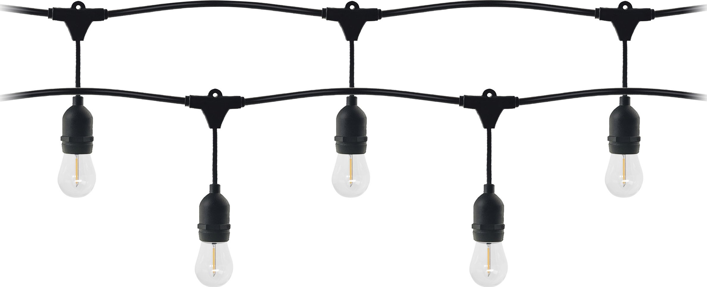 Orno Zestaw girlanda oświetleniowa -1 sznur 5m (5 opraw) + 5 żarówek LED 1W E27, 3000K - ciepła + 1 żarówka gratis!