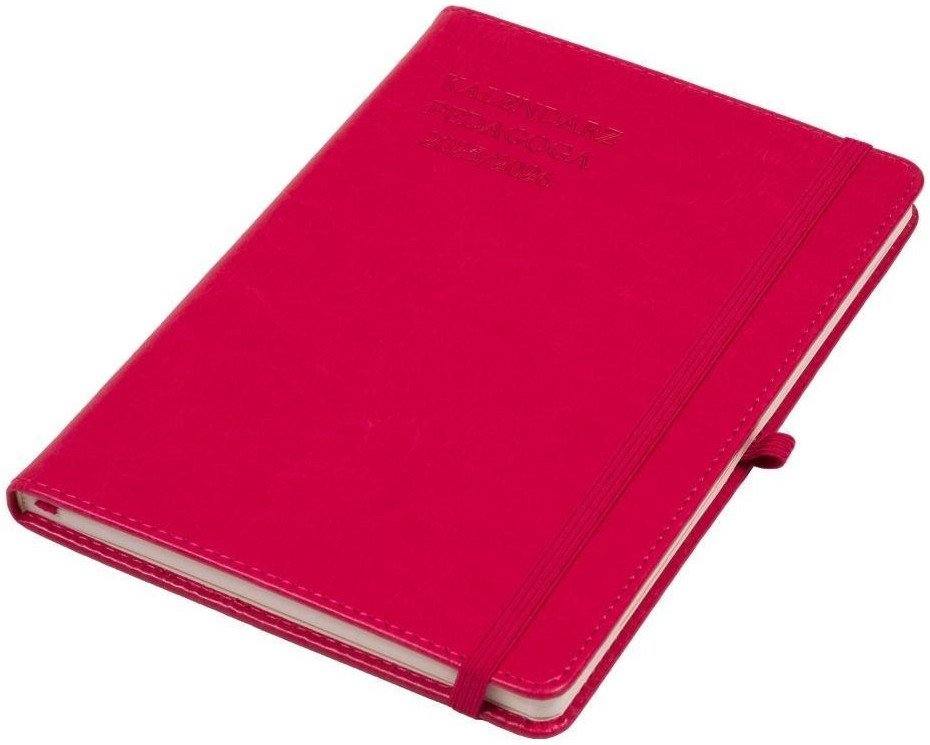 Kalendarz pedagoga 2025/26 A5 tyg Salsa karmazyn