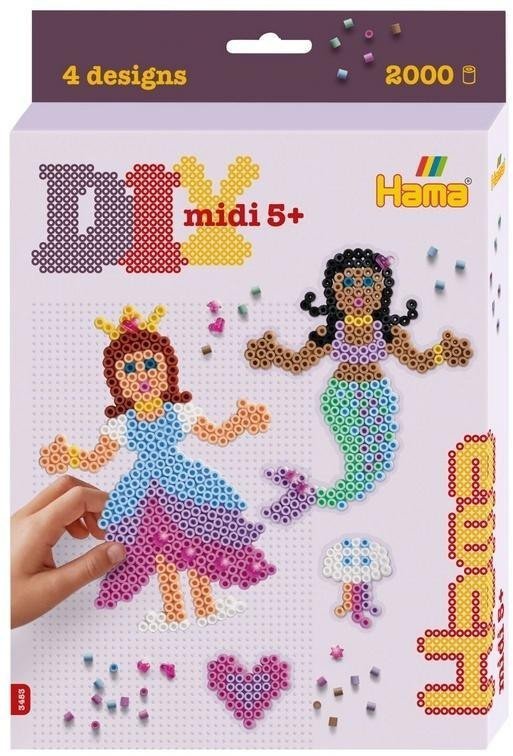 Koraliki Midi Księżniczka i Syrenka 2000el