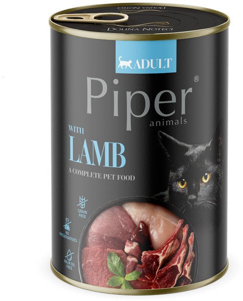 Mokra karma dla kota Piper Animals z jagnięciną 400 g