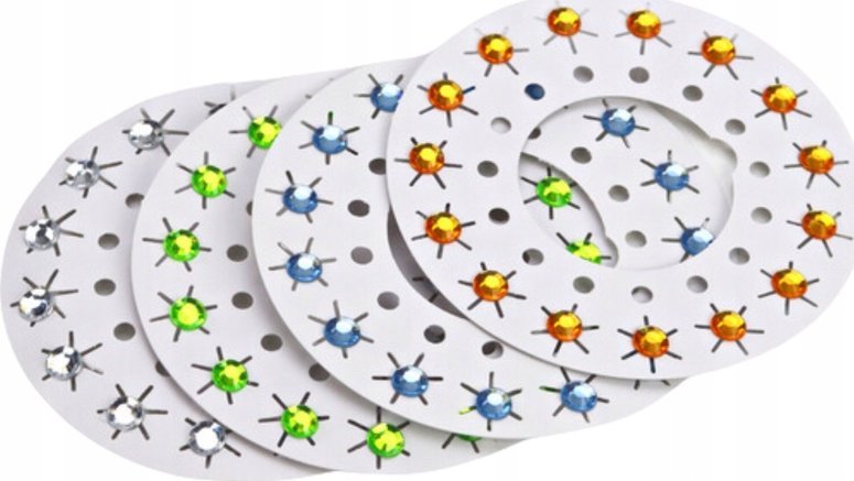 LeanToys Zestaw Maszynka Do Wyklejania Włosów Diamenciki Brokat