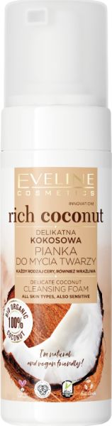 Eveline Pianka do mycia twarzy Kokosowa 150 ml