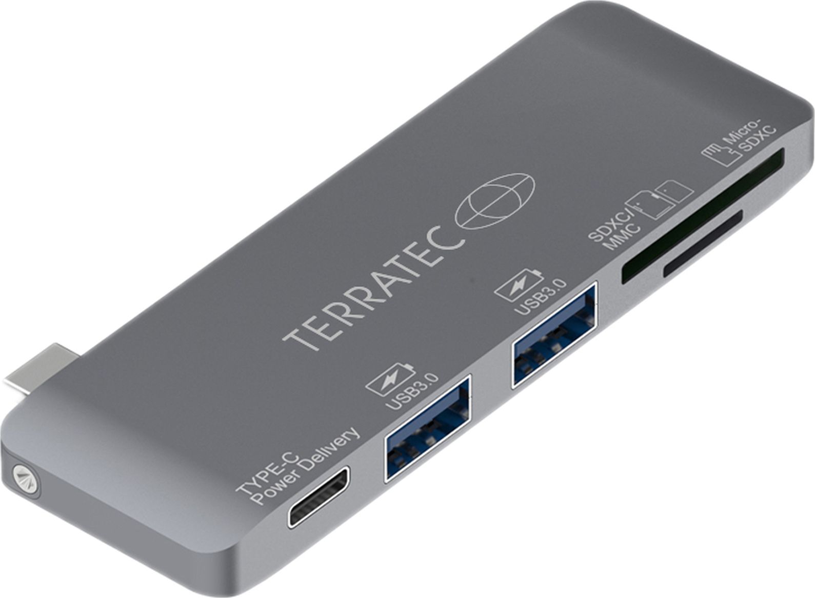 HUB USB TerraTec Connect C7 1x SD 1x USB-C PD 1x microSD + 2x USB-A 3.0 (283005)