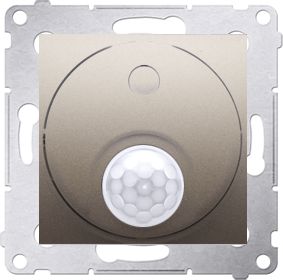 Kontakt-Simon Łącznik z czujnikiem ruchu z przekaźnikiem Simon 54 złoty mat (DCR10P.01/44)