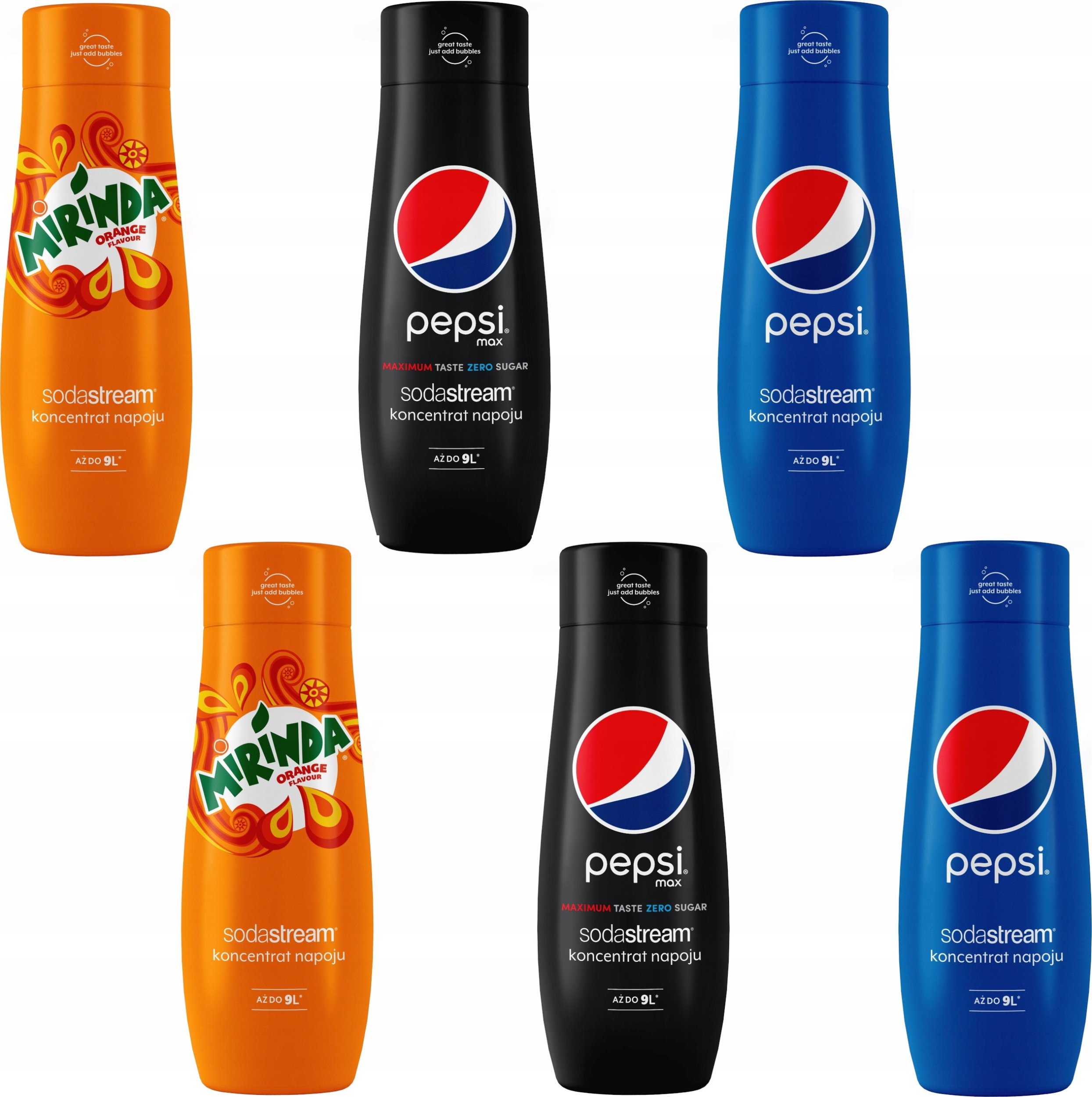 Zestaw 6 koncentratów SodaStream 2x (Pepsi+Pepsi MAX)