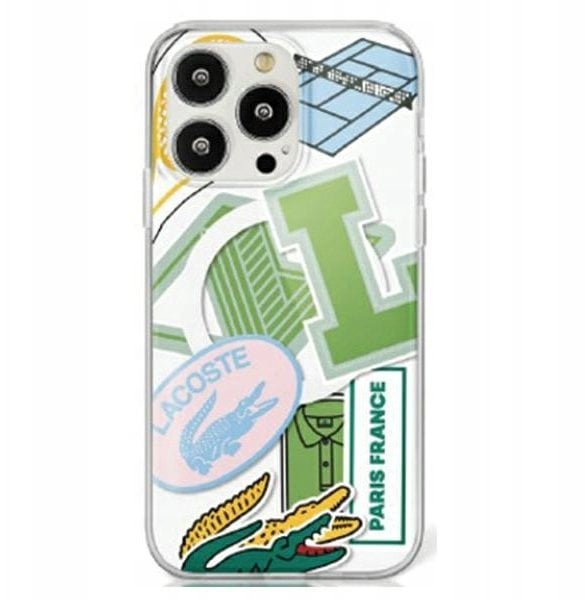 Lacoste LCHMP15LUPAN iPhone 15 Pro 6.1" green hardcase Double Layer Patch MagSafe