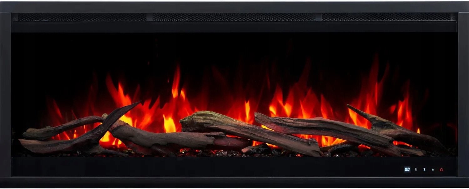 Aflamo ROYAL 3D 120 cm, Kominek elektryczny LED do zabudowy