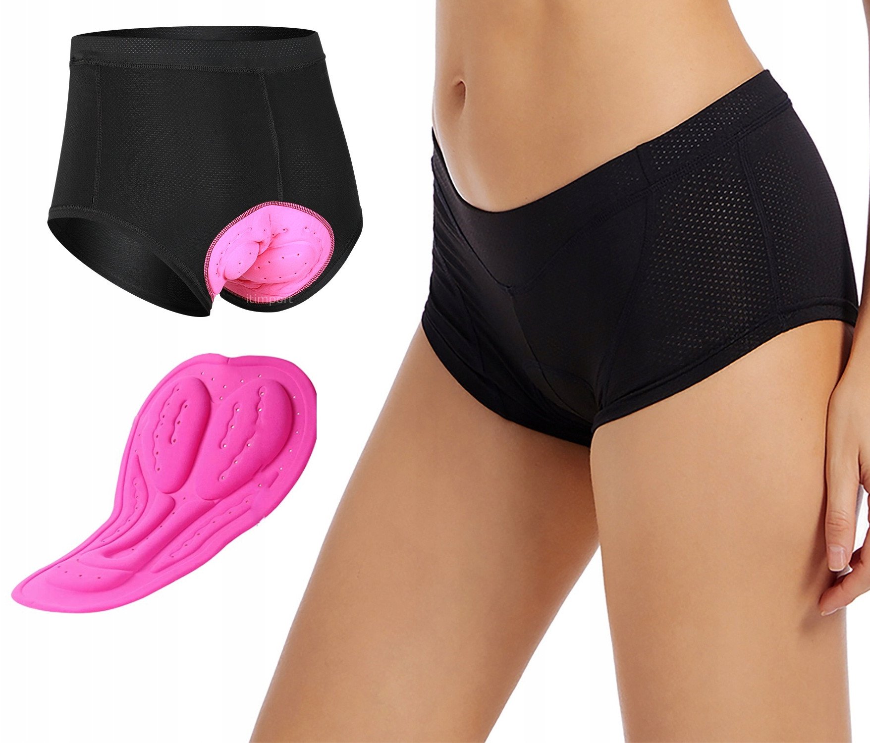 Szorty SPODENKI ROWEROWE Bokserki ŻEL WKŁADKA XXL