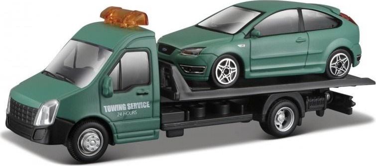 Bburago Street Fire Transport W Ford Focus St Dull 1:43
