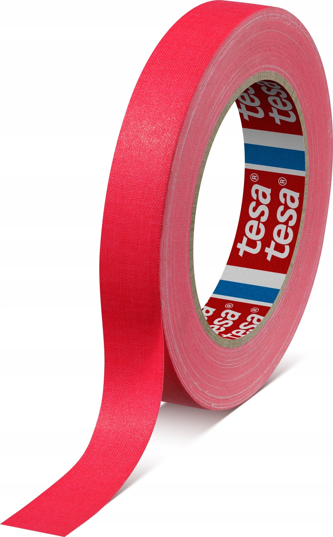Tesa tesaband fabric tape, 25m x 19mm, neon pink