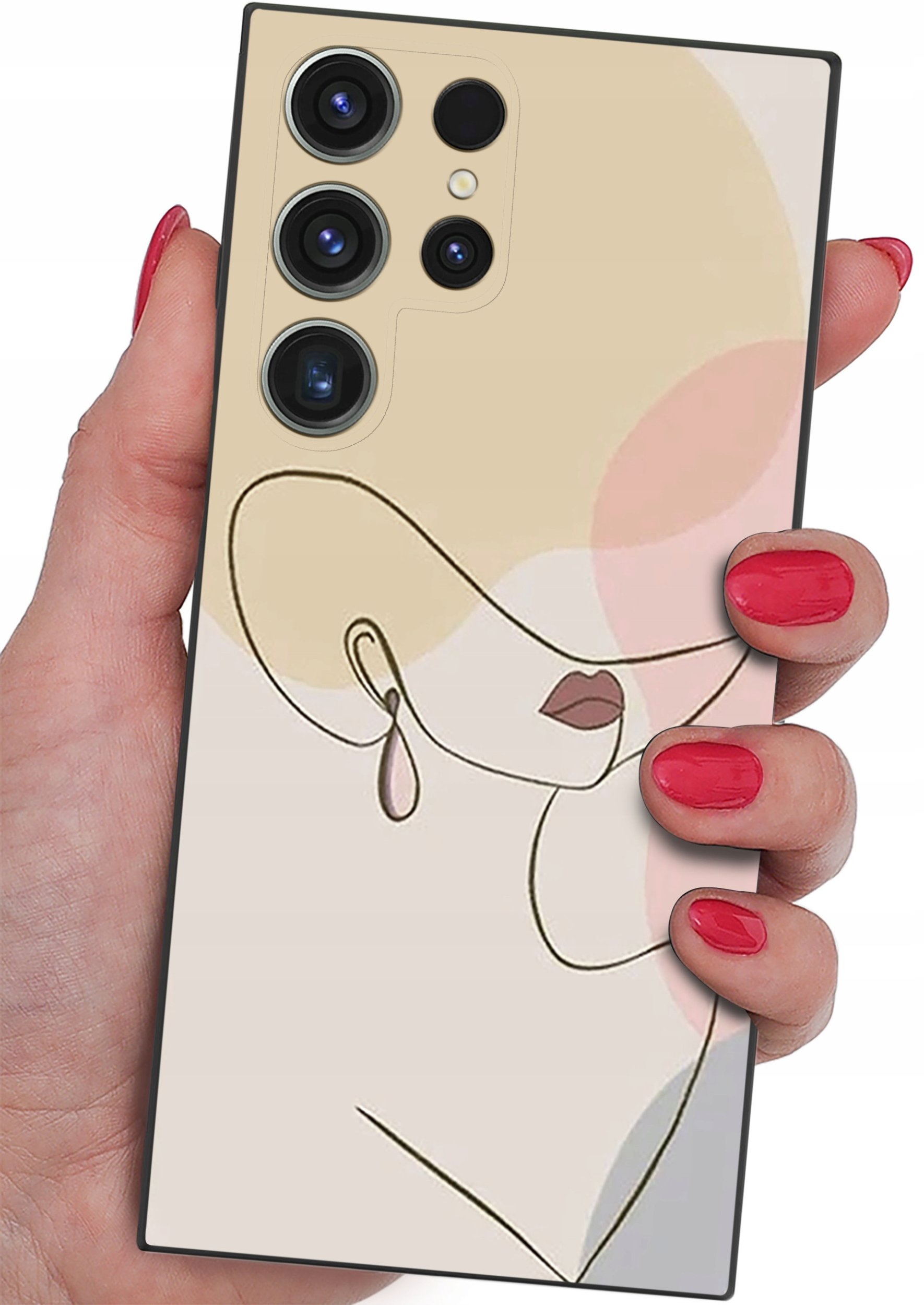 ETUI do Samsung Galaxy S24 Ultra CASE WZORY SOFT MATT PLECKI + SZKŁO 9H